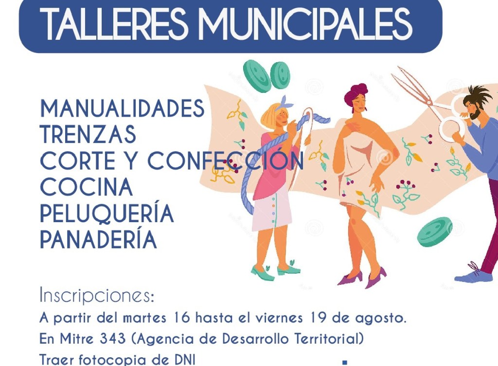 Se amplía la oferta de talleres gratuitos en&nbsp;Trelew