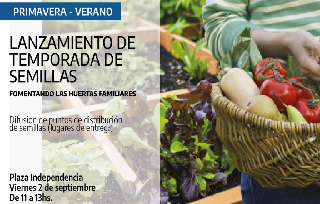 Lanzamiento de temporada de entrega de semillas en&nbsp;Trelew