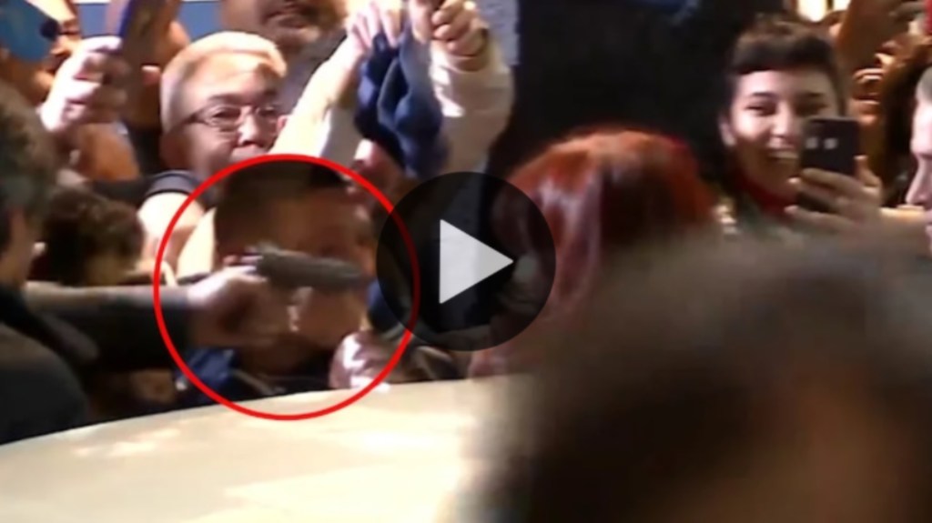 Video: intentaron matar a balazos a Cristina Fernández de&nbsp;Kirchner