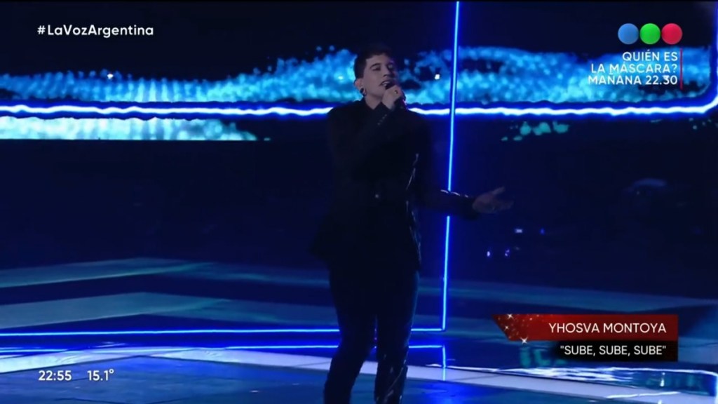 Yhosva! Cantó «Sube, sube» y ahora… a seguir&nbsp;votando