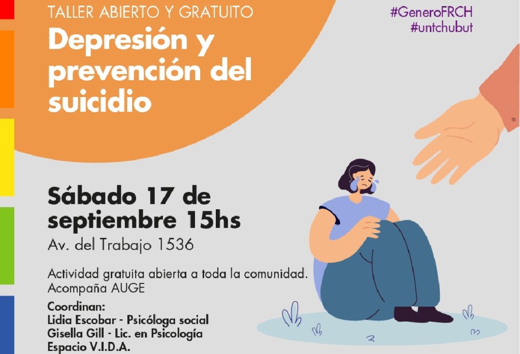 CHARLA ABIERTA Y GRATUITA SOBRE “DEPRESIÓN Y PREVENCIÓN DEL&nbsp;SUICIDIO”