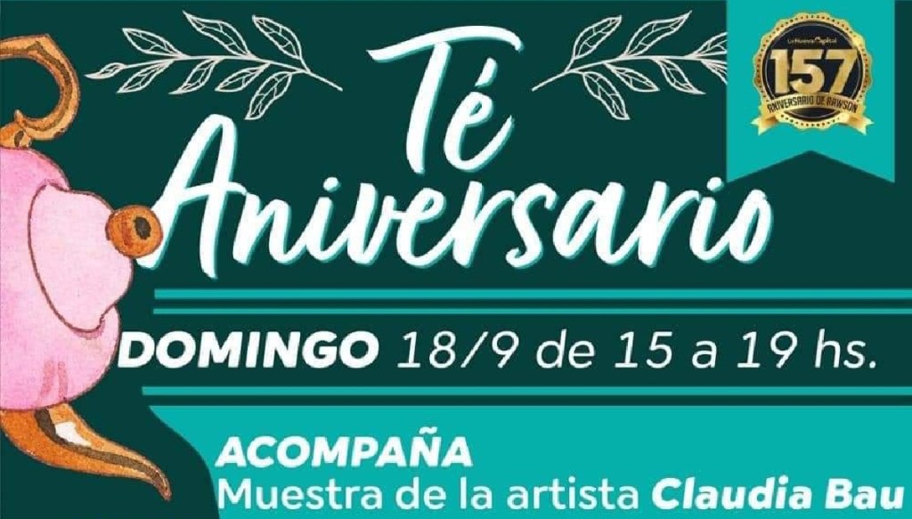 #Dato | Hoy habrá servicio de té y muestra de arte en&nbsp;Rawson