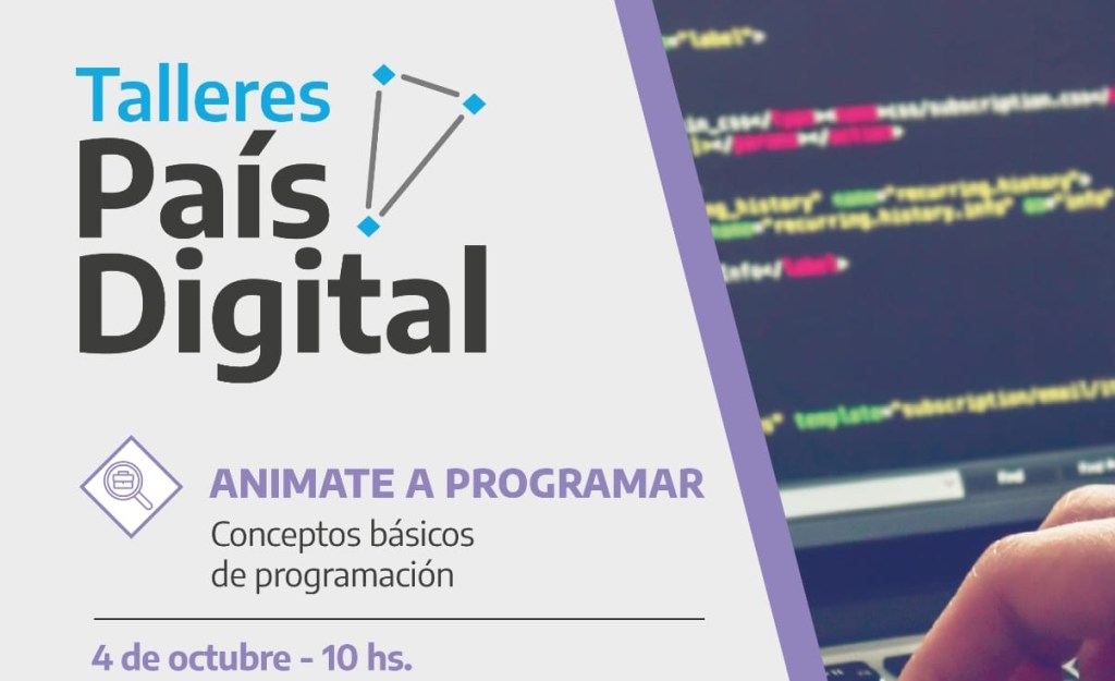Se dictará en Rawson el taller “Animate a&nbsp;Programar”