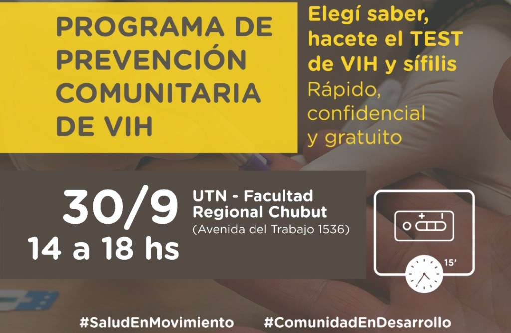 #Dato | Testeo de VIH, rápido, gratuito y&nbsp;confidencial