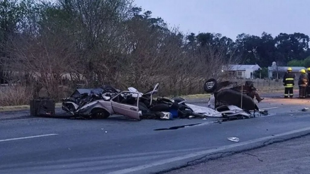 Un hombre murió en un brutal triple choque en Ruta&nbsp;7
