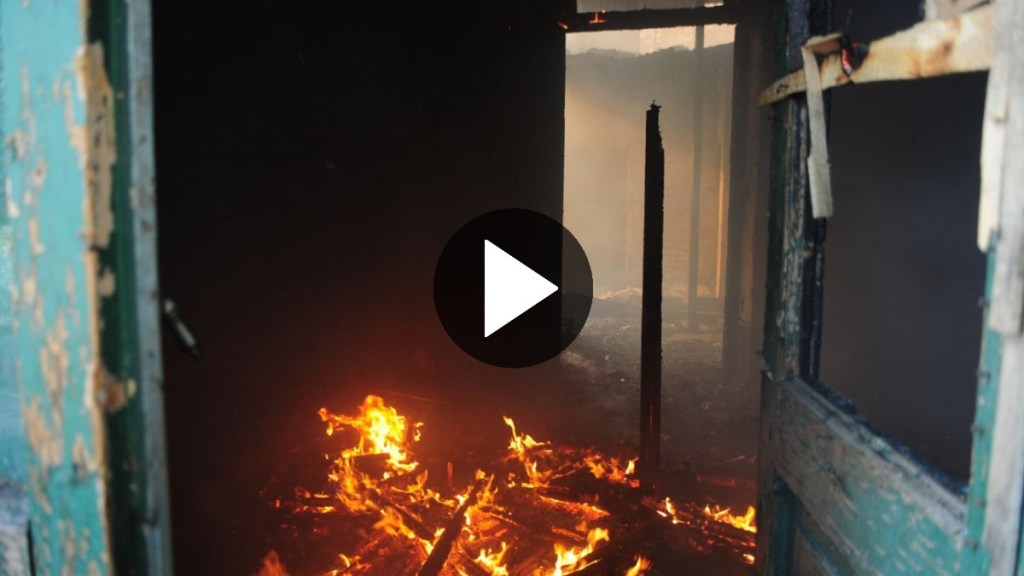 Video: un padre y sus 5 hijos en grave estado al explotar su&nbsp;casa