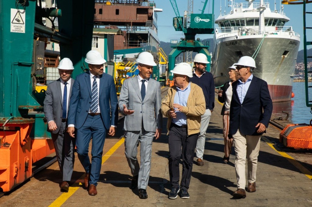 Arcioni recorrió en el astillero español que construye barcos para&nbsp;argentina