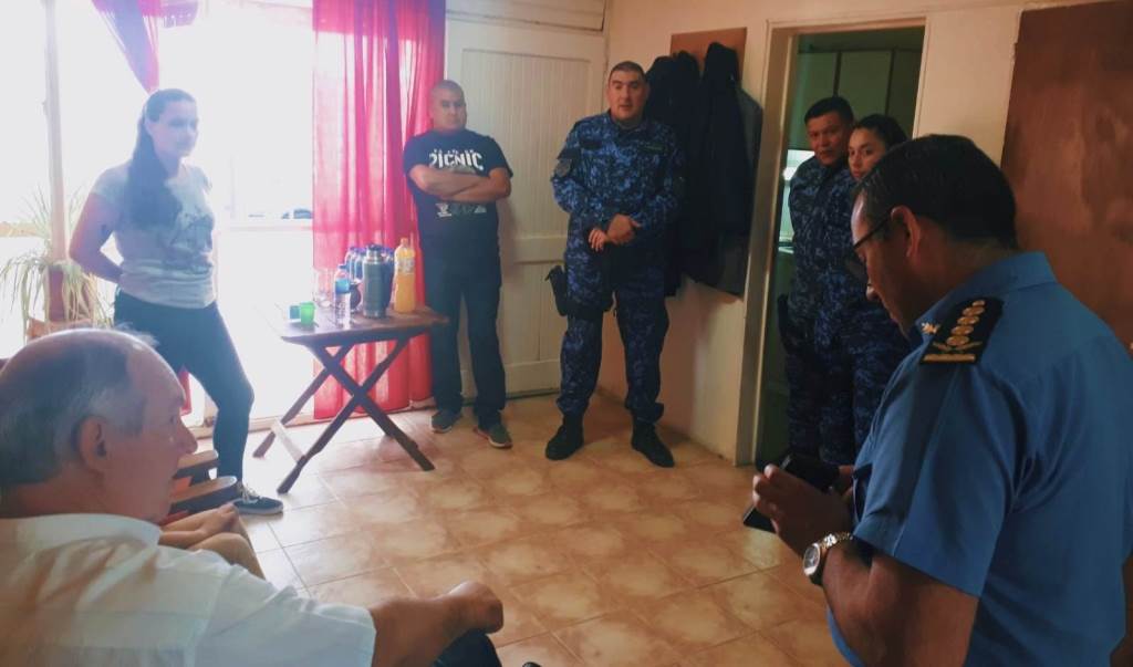 Visita a los 7 policias lesionados en el fin de&nbsp;semana