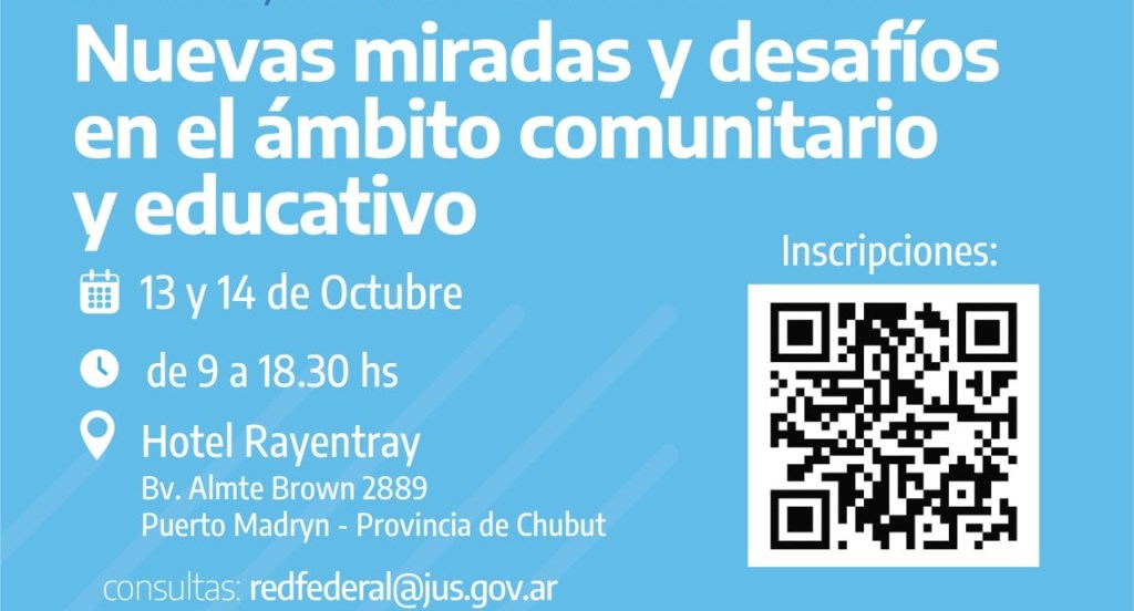 Chubut será sede del 2° Encuentro Regional de Centros Comunitarios y Formación&nbsp;Escolar