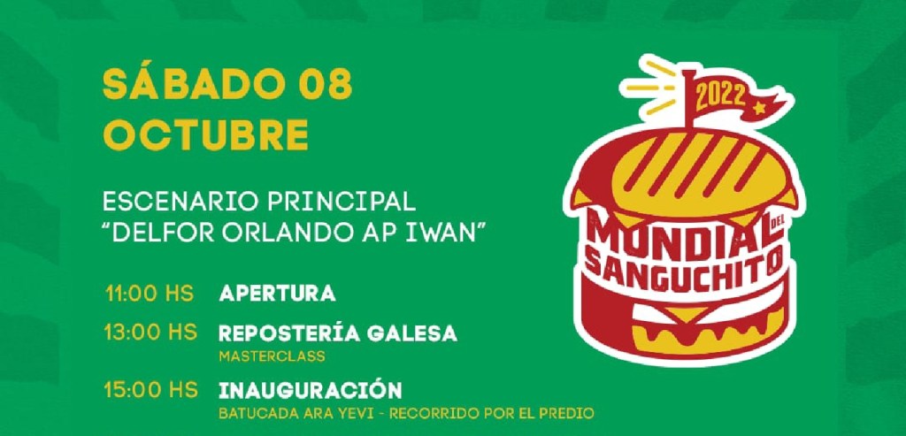 Mundial del Sanguchito: una propuesta para disfrutar el fin de semana en&nbsp;Dolavon