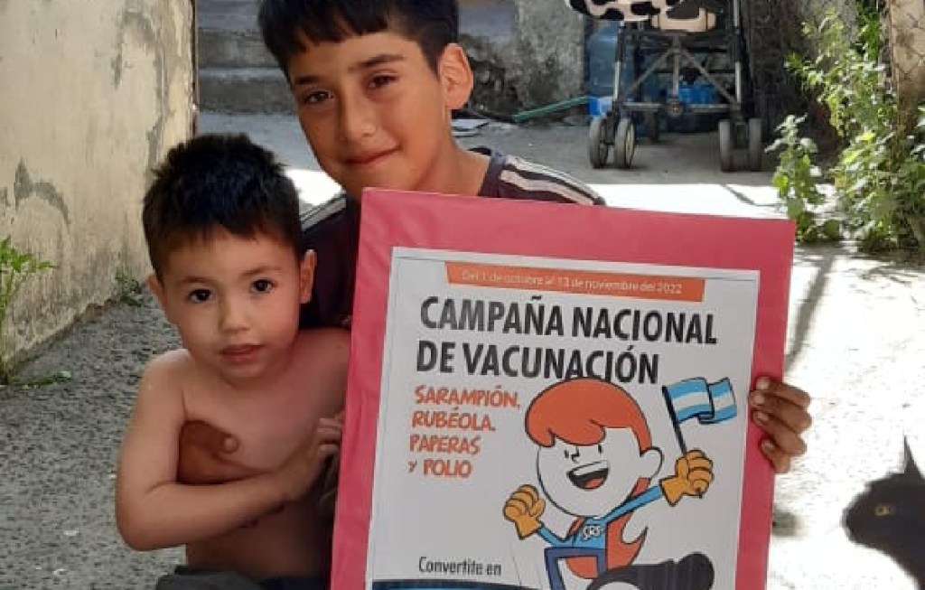 Salud inició un trabajo de vacunación en&nbsp;terreno