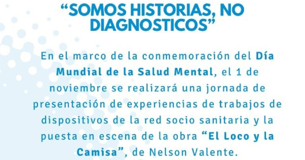 Jornada de presentación de experiencias en Salud Mental y&nbsp;Adicciones