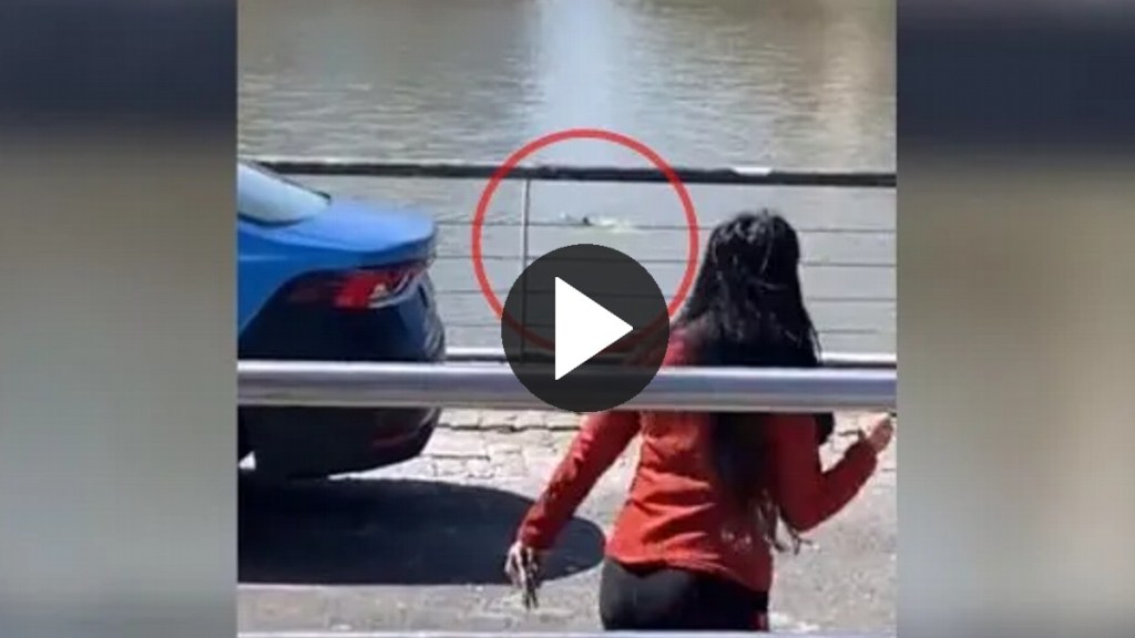 Video: manoseó a una mujer en la UCA y se tiró esposado al río queriendo&nbsp;escapar