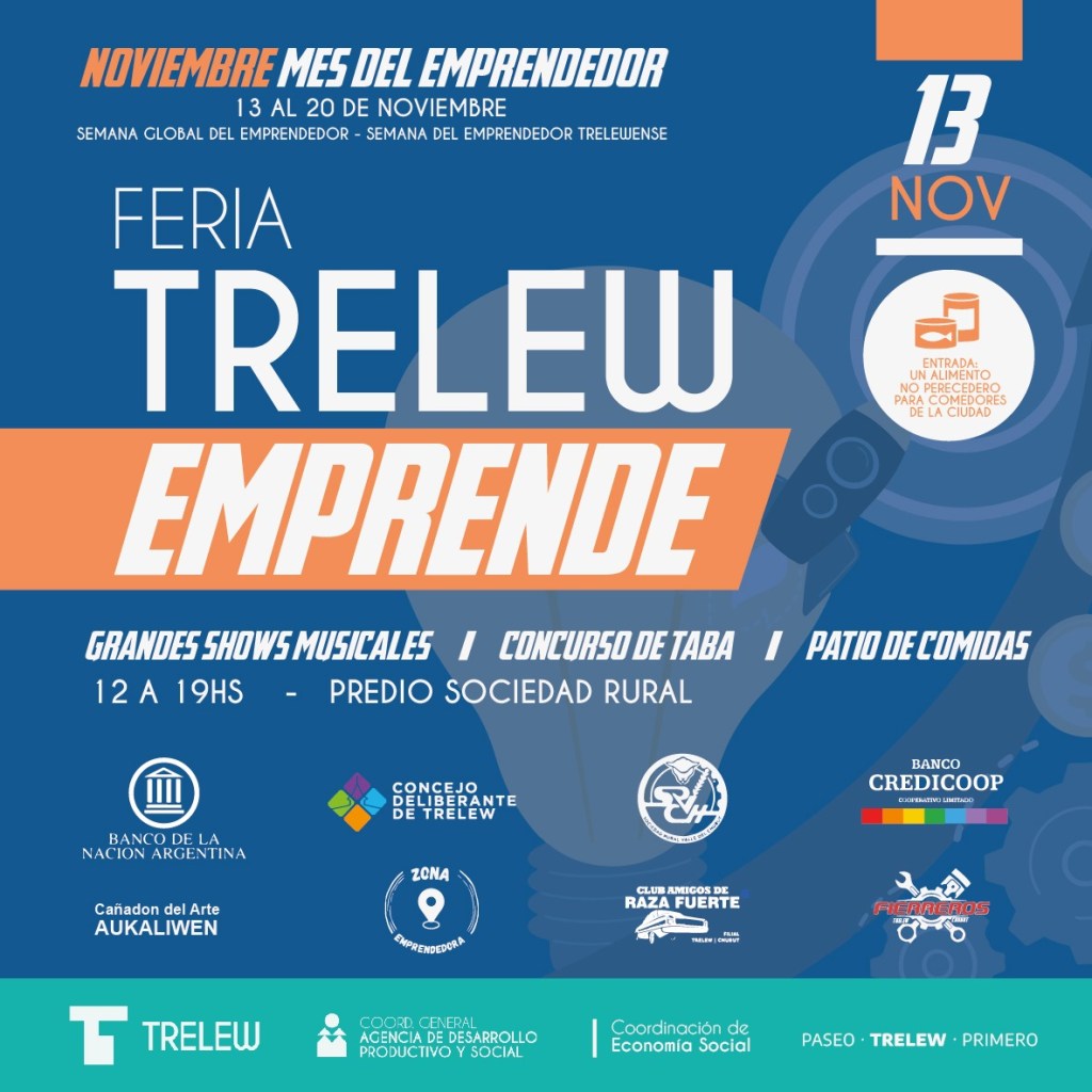 Se realizará en Trelew una nueva edición de la Semana del&nbsp;Emprendedor