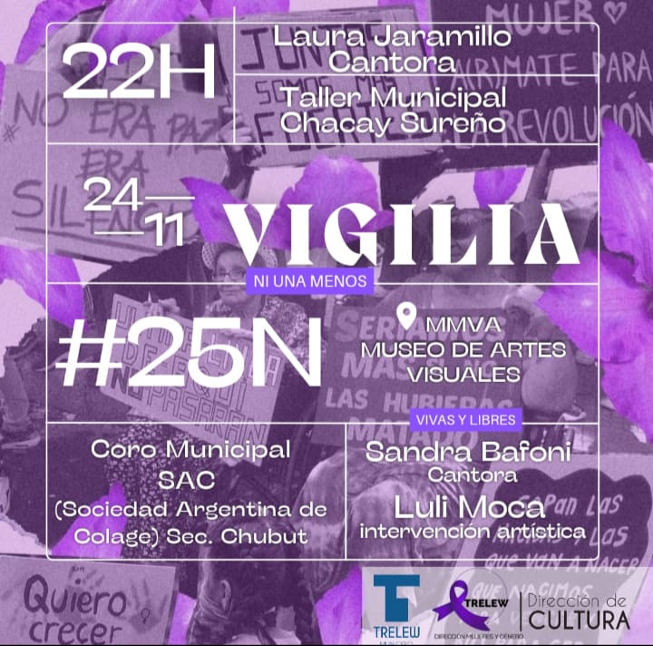 Vigilia Ni una menos en el Museo de Artes&nbsp;Visuales