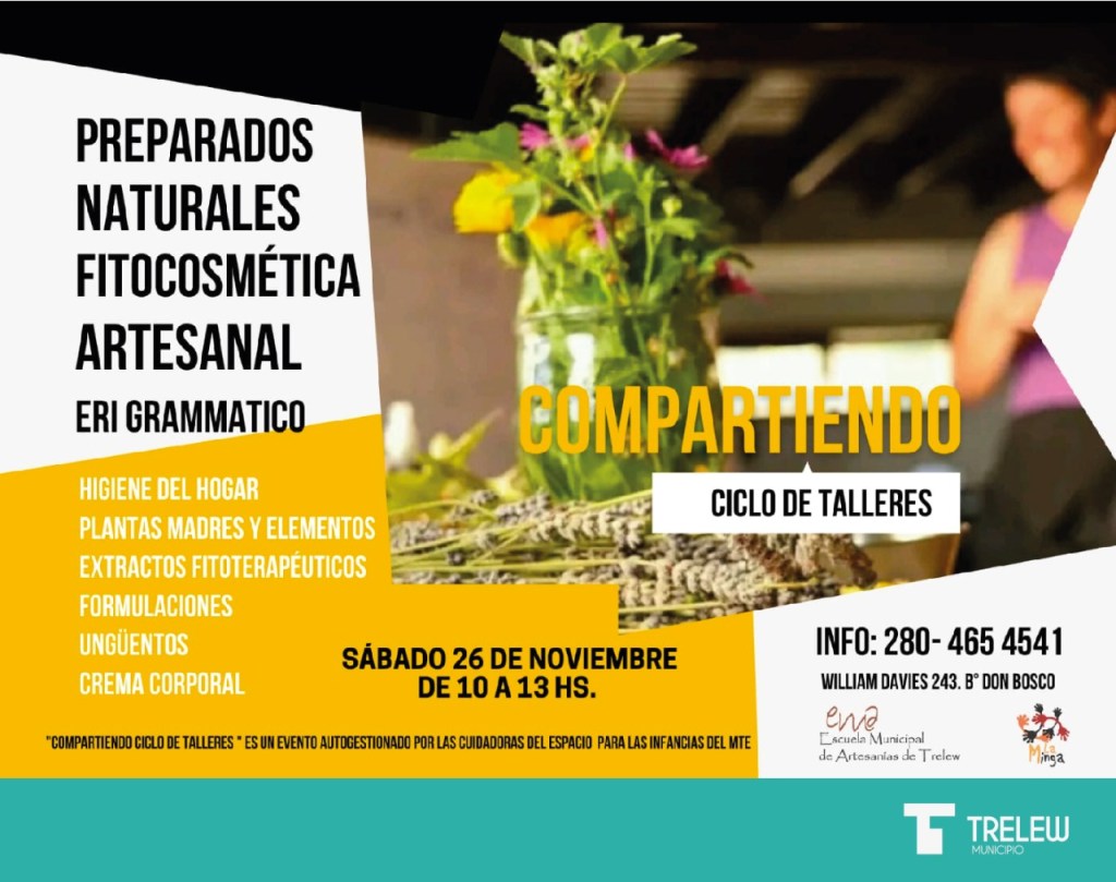 Taller de preparados naturales en la Escuela Municipal de&nbsp;Artesanías
