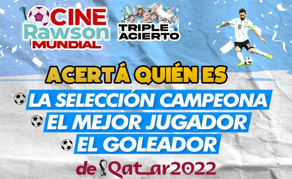 Rawson lanzó un concurso con premios para quienes acierten el campeón de Qatar 2022, el goleador y el mejor&nbsp;jugador
