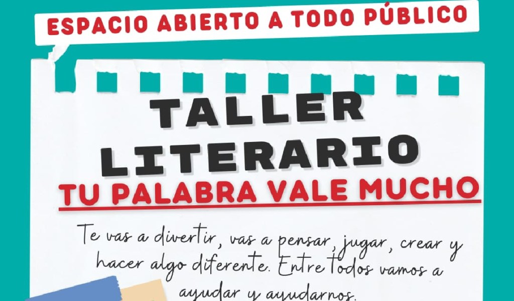 El área de Discapacidad realizará un Taller Literario abierto al&nbsp;público