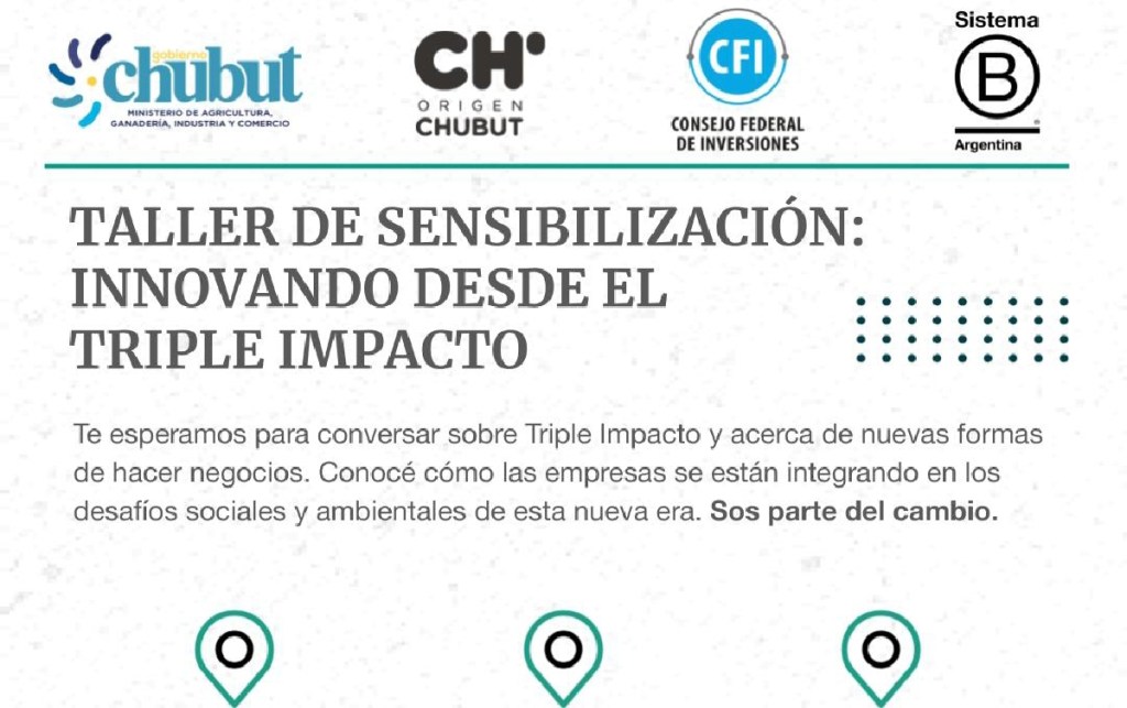 Convocan a empresas para un taller de innovación y triple&nbsp;impacto