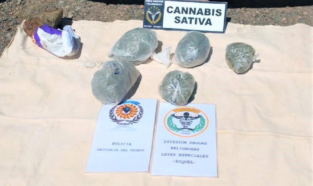 La Policía del Chubut secuestró 1.000 dosis de marihuana en&nbsp;Esquel