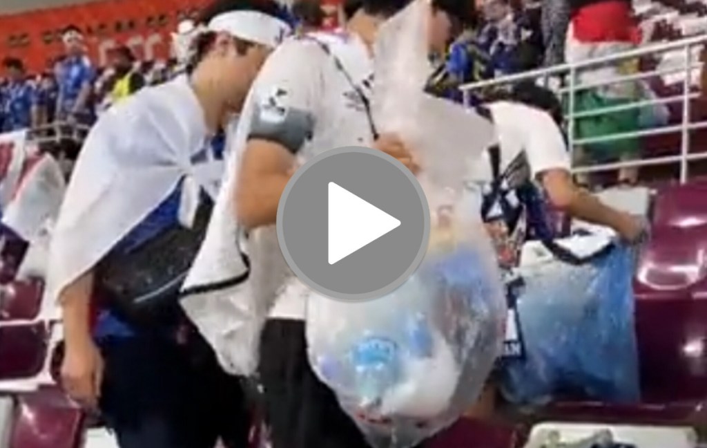 Hinchas de Japón limpiaron el estadio tras el&nbsp;partido