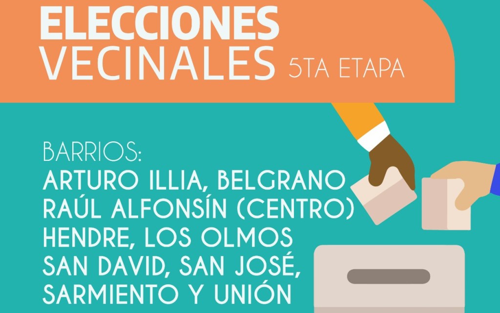 Se presentaron 7 listas para la última etapa de las elecciones&nbsp;vecinales