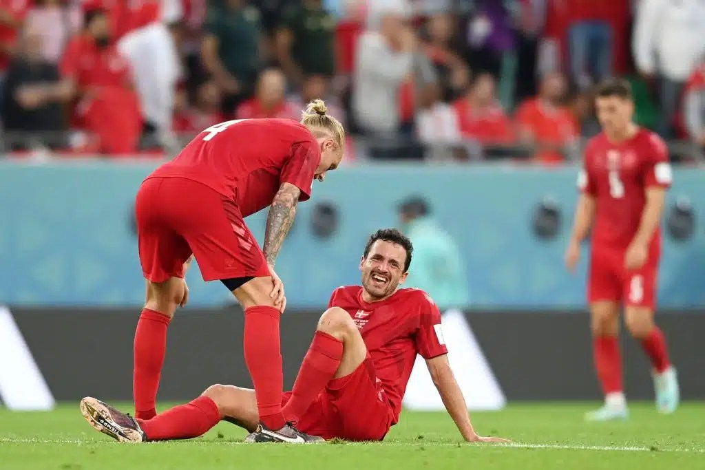Jugador de Dinamarca quedó desafectado del Mundial de Qatar por&nbsp;lesión