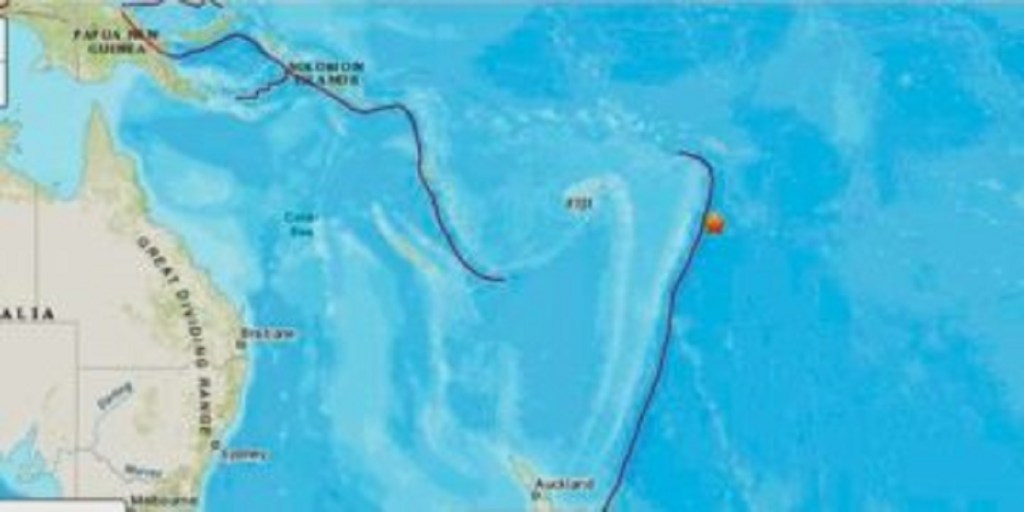 Hubo un sismo de magnitud 7,1 cerca de Tonga y hay alerta de&nbsp;tsunami