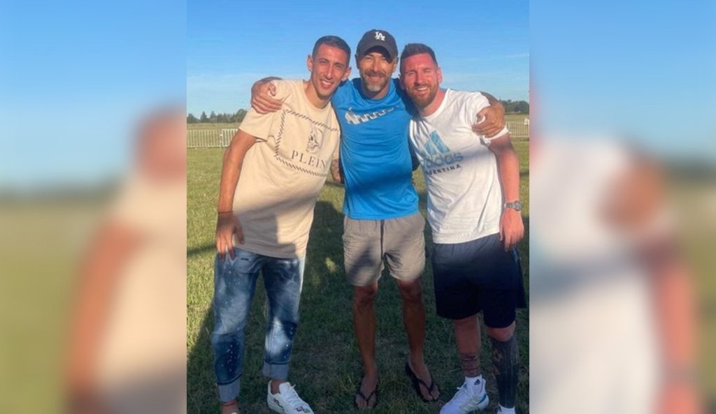 Messi y Di María llegaron a Rosario para pasar las Fiestas con sus&nbsp;familias