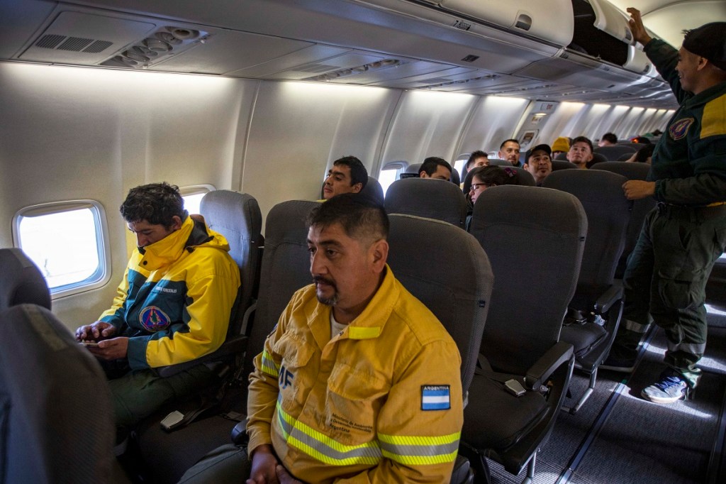 Llegaron mas brigadistas a Tierra del Fuego por el&nbsp;incendio