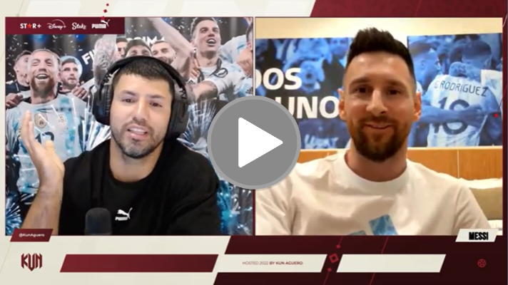 Messi y el «Kun»&nbsp;inéditos