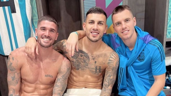 Lo Celso y el «Kun» celebraron con la&nbsp;Selección