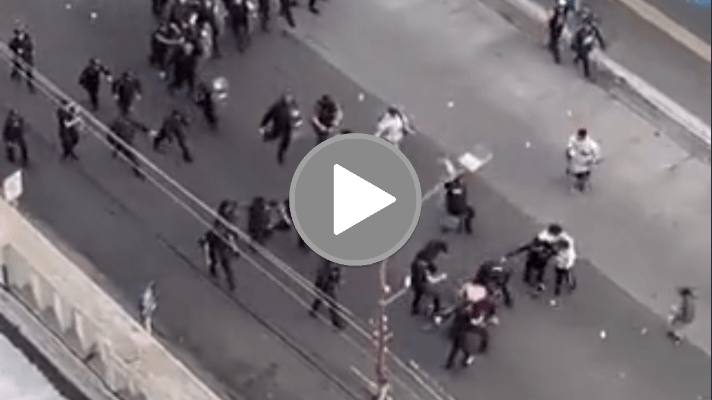 #Video | Así fueron los enfrentamientos con la Policía en&nbsp;Comodoro