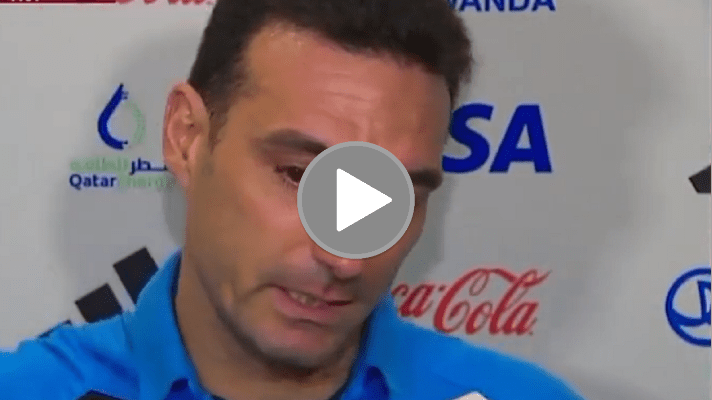 Scaloni emocionado: «Sólo quiero&nbsp;agradecer»