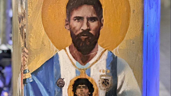 Destrozan un mural de Messi en&nbsp;Barcelona