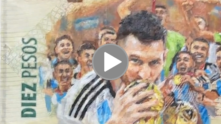 El billete de Messi y la Scaloneta que se hizo&nbsp;viral