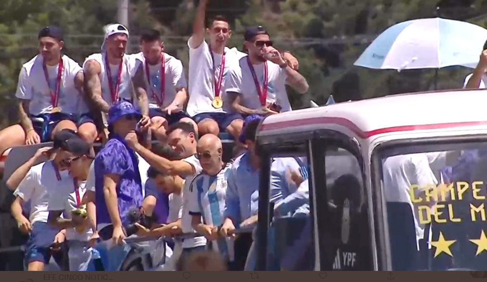 Partió la caravana de la Scaloneta desde el predio de&nbsp;AFA