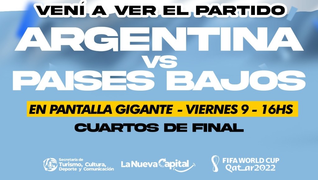El Cine Teatro Rawson transmitirá el partido de la Selección en pantalla&nbsp;gigante