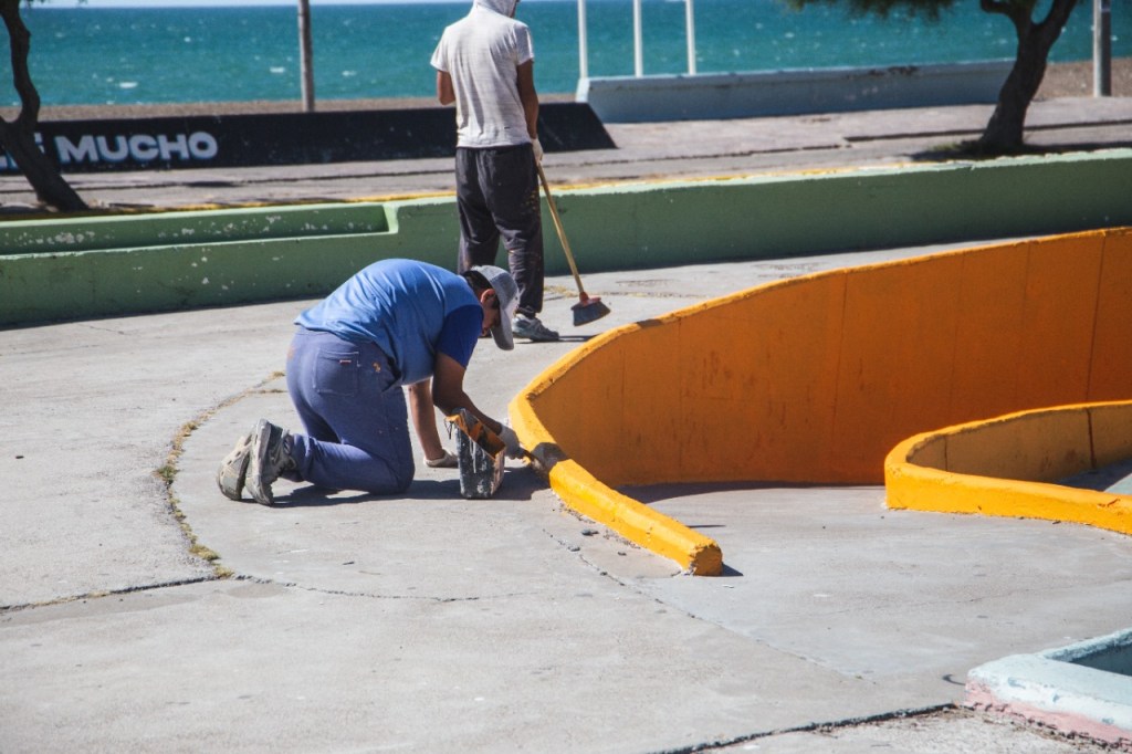 Continúan las tareas de embellecimiento de Playa&nbsp;Unión