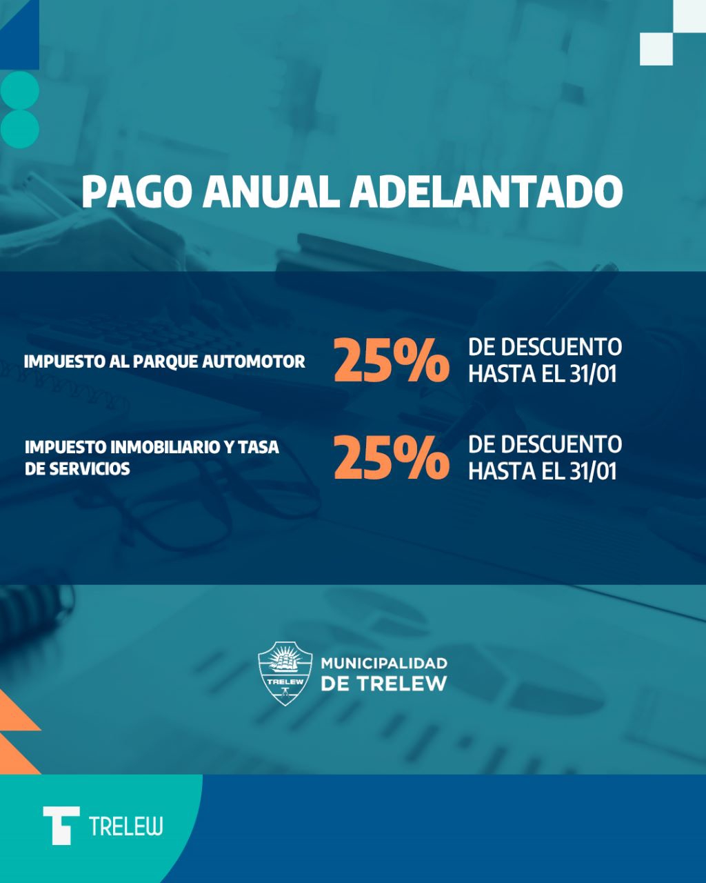 Últimos días para adherirse al 25% de descuento por Pago Anual Adelantado de&nbsp;impuestos