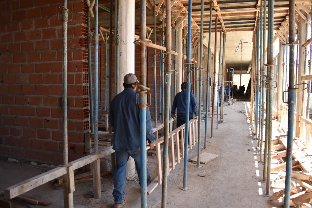 Avanza en la construcción de la Escuela N° 7707 de Puerto&nbsp;Madryn