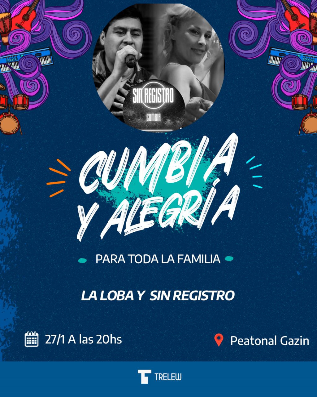 Dato | Se presenta la banda musical «Sin&nbsp;Registro»