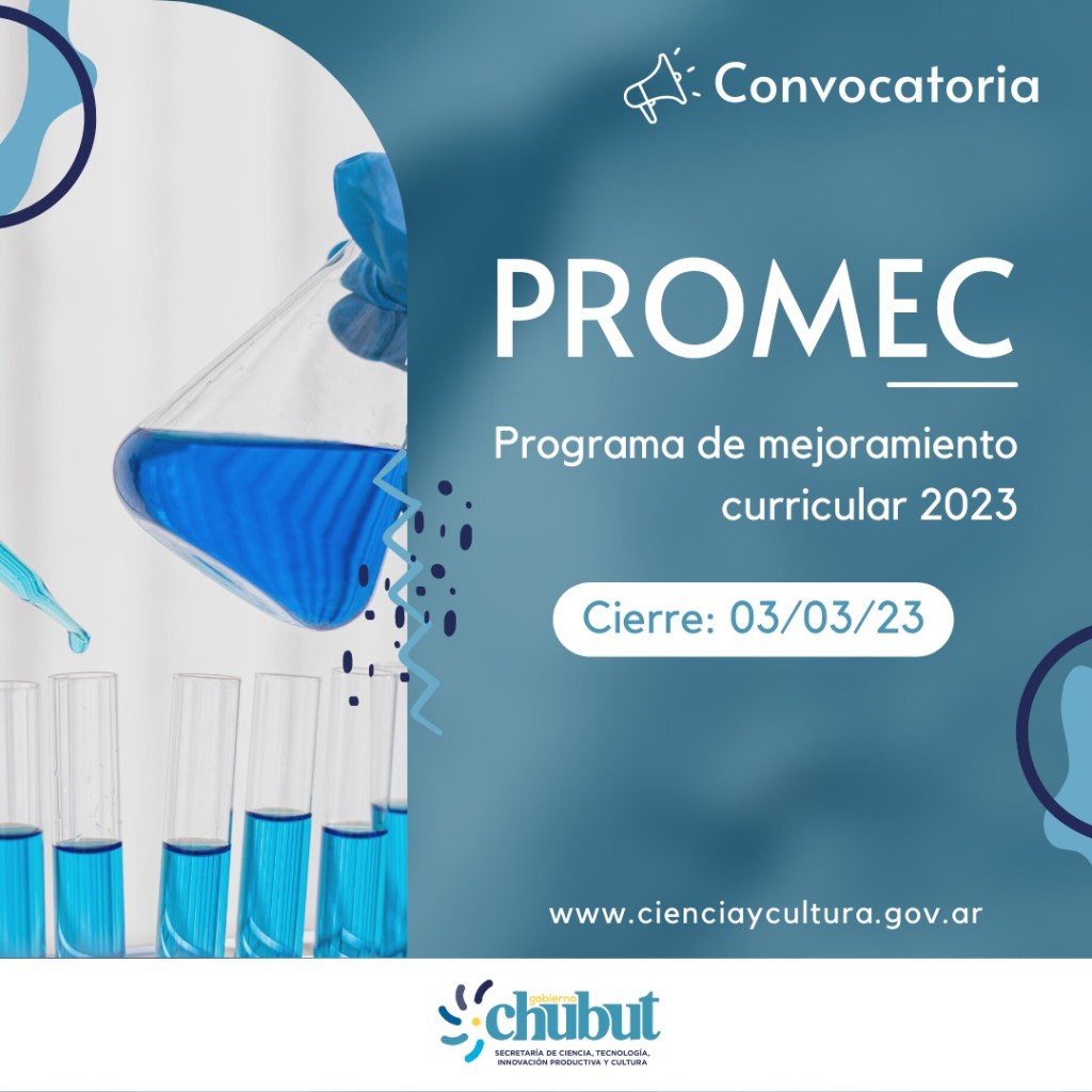 Chubut abre una nueva convocatoria del Programa Mejoramiento Curricular&nbsp;2023