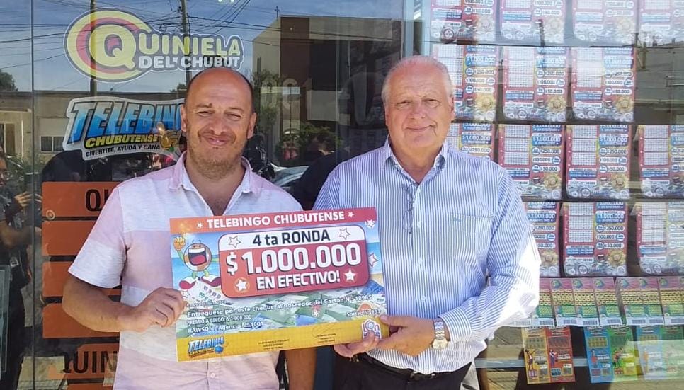 Lotería del Chubut premió a un jubilado con un millón de pesos en&nbsp;efectivo