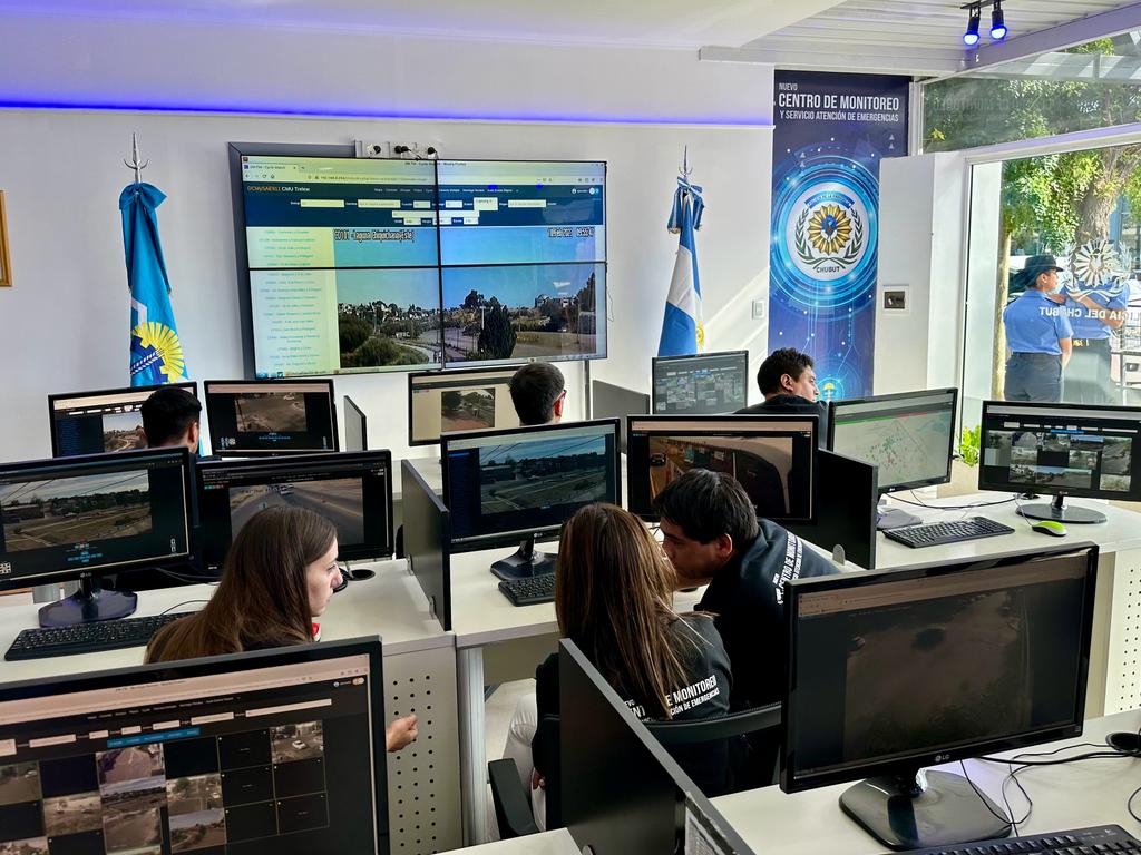Trelew: Quedó inaugurado el centro de&nbsp;monitoreo