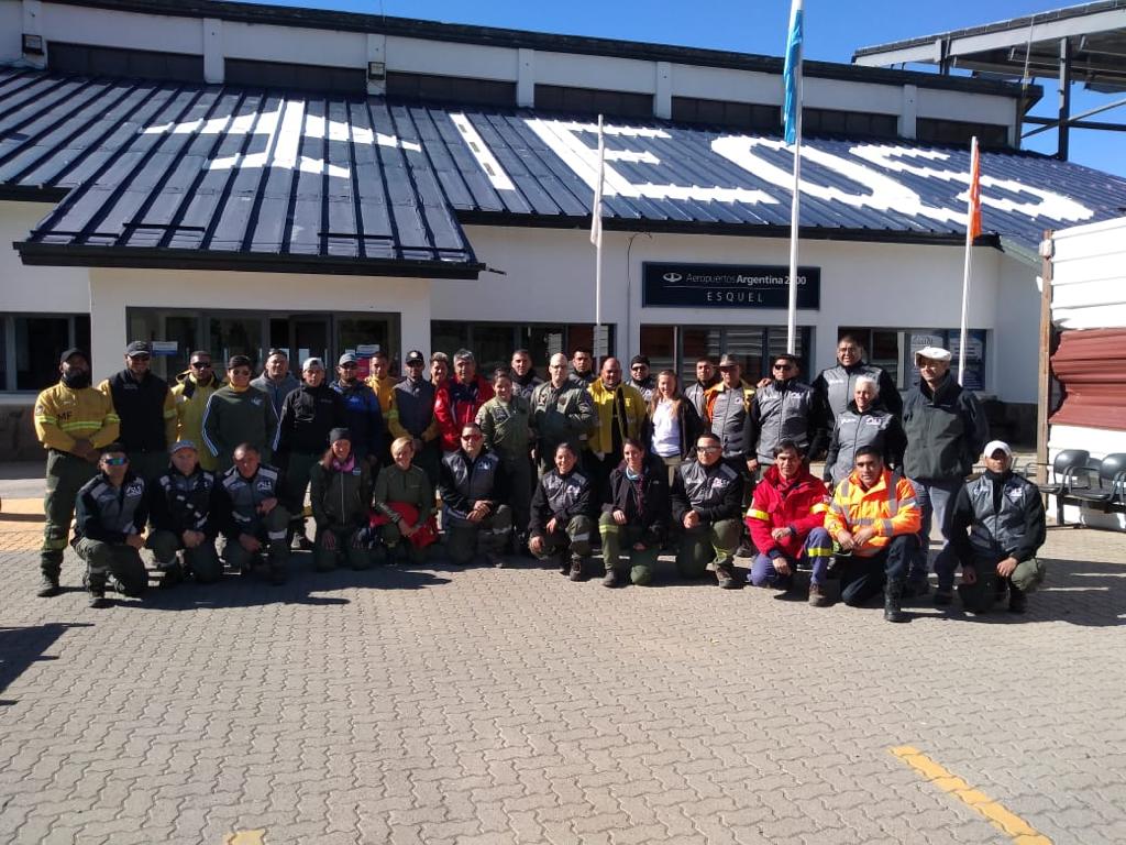 Lotería del Chubut colaboró con el regreso de los brigadistas que combatieron los incendios en la&nbsp;Cordillera