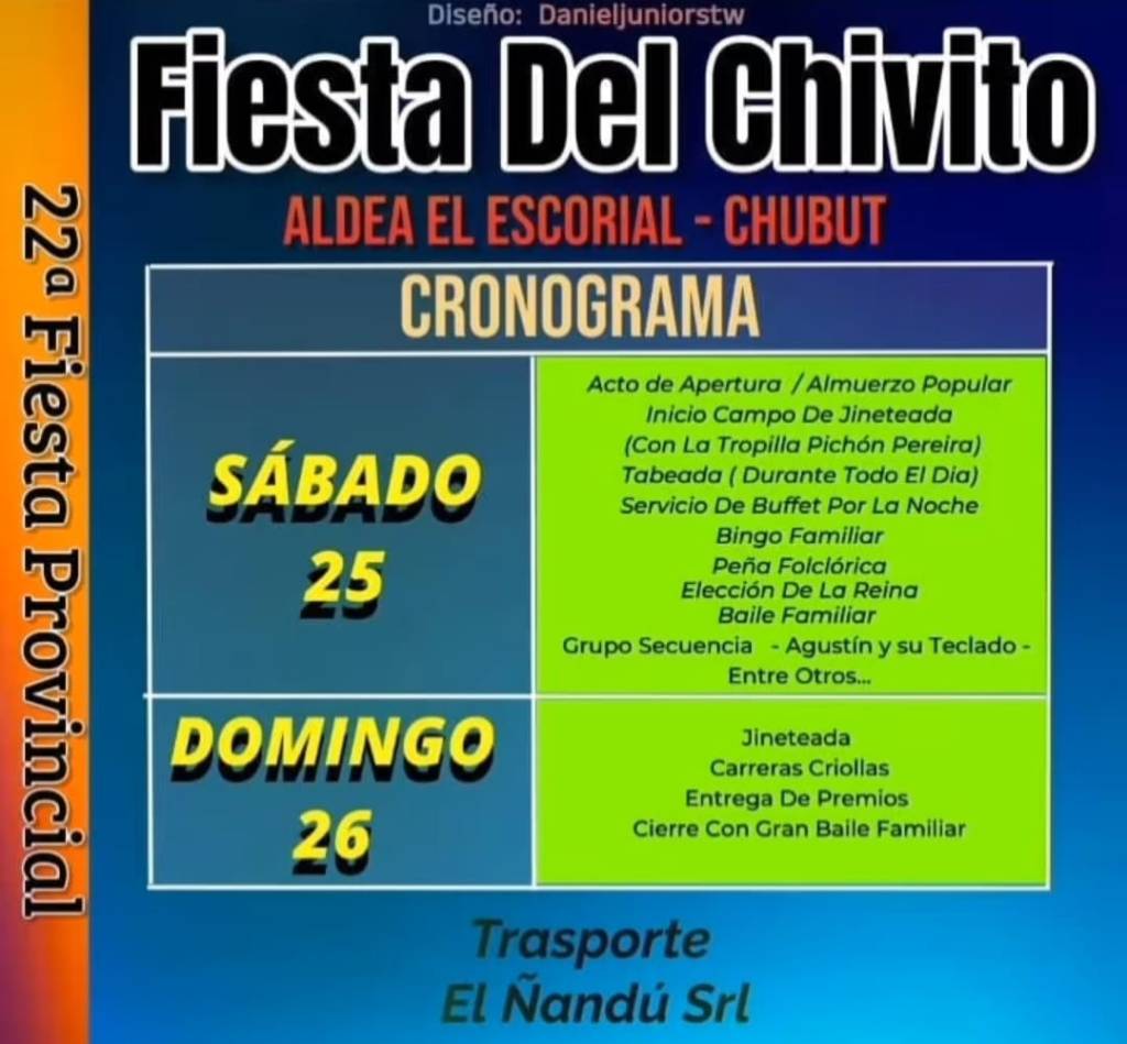 Aldea El Escorial, Esquel y Rawson preparan con fiestas populares este fin de&nbsp;semana