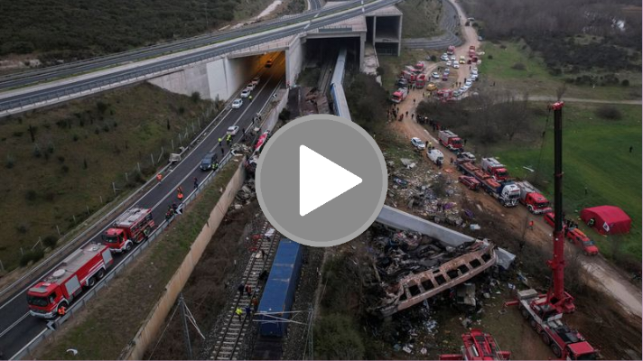 #Video | 36 muertos por choque de trenes en Grecia y detienen al jefe ...