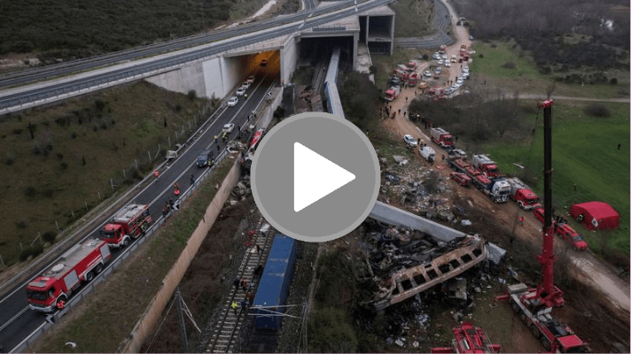 #Video | 36 muertos por choque de trenes en Grecia y detienen al jefe de la&nbsp;estación