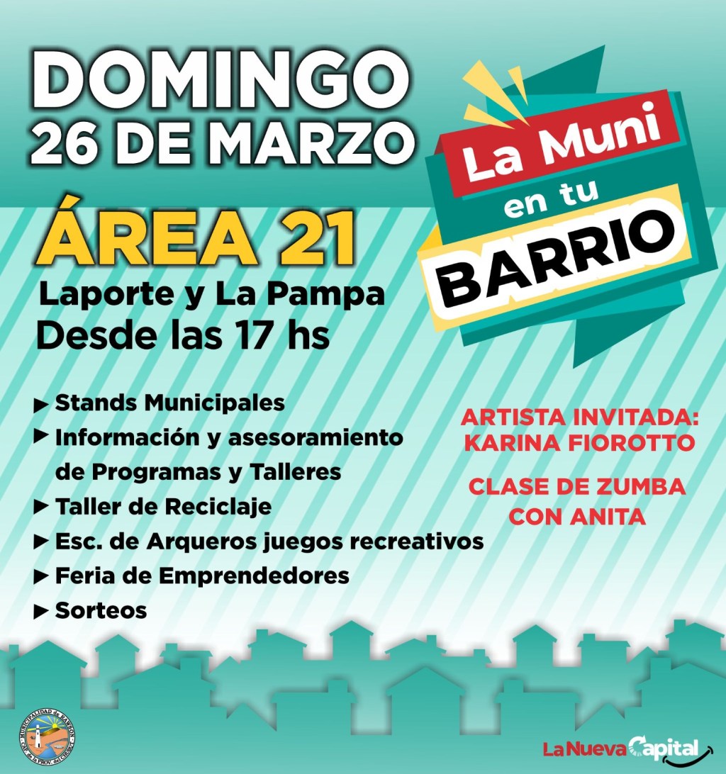 Este domingo se realiza “La Muni en tu Barrio” en el Área 21 de&nbsp;Rawson